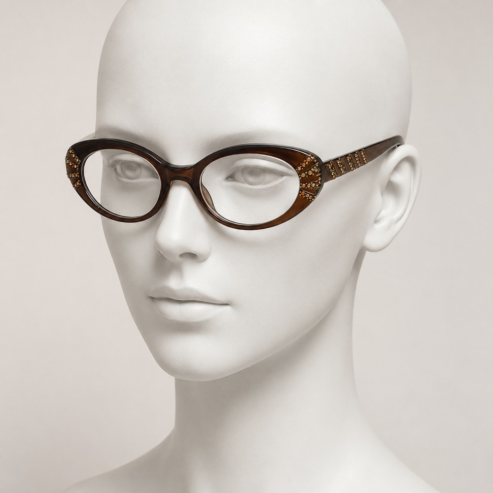 Authentic Vintage LEnard France TWE Cat‎ Eye Eyeglass Frames Only